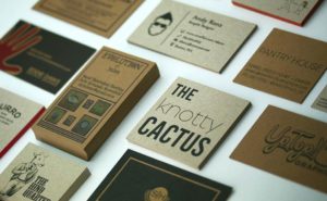 kraft business cards, recycled business cards