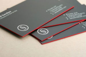 edge color business cards