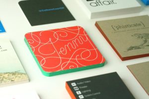 square business card
