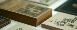 thick business cards, kraft business cards