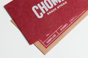 white ink, kraft business card, business card white ink