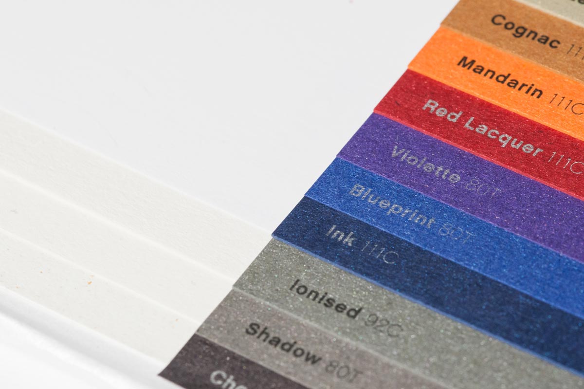 white ink paper swatches, paper samples