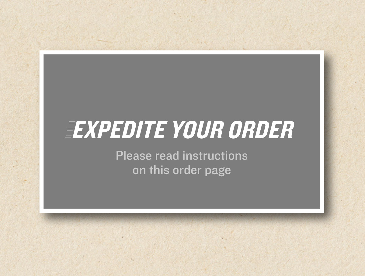 expedite order