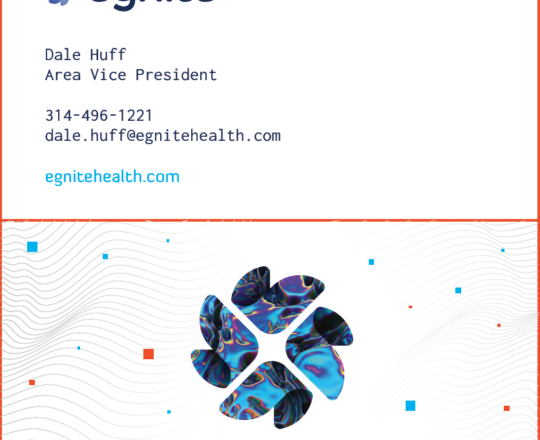 Custom Order: egnite Business Cards